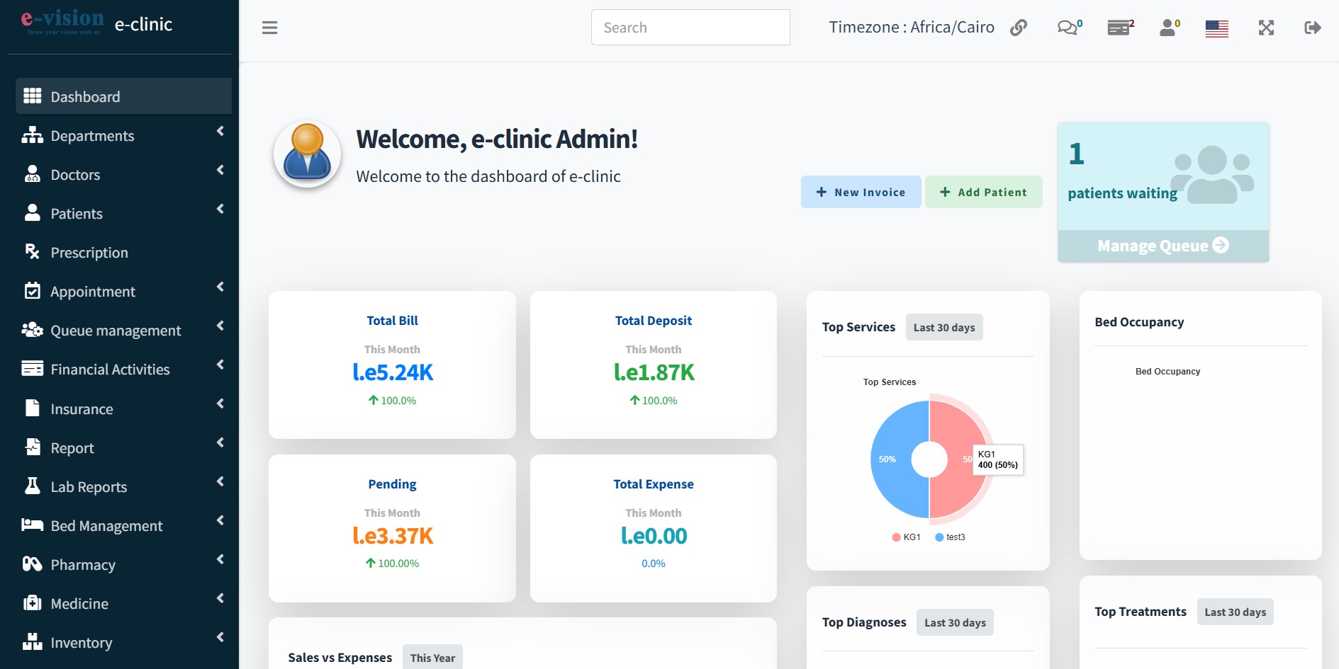 e-clinic Management system